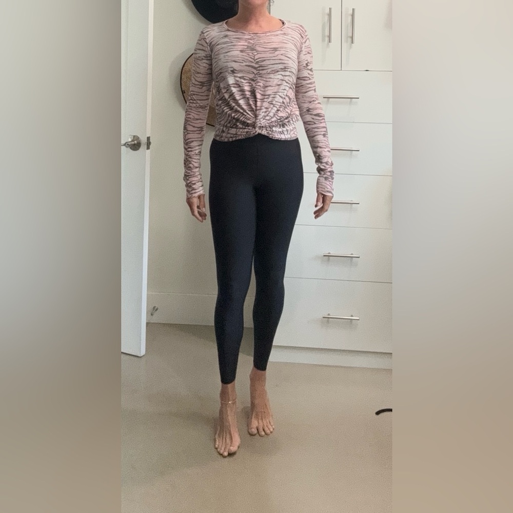 Small all saints long sleeve cheetah print cropped
